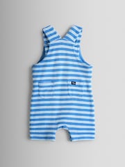 JoJo Maman Bébé Appliqué 2-Piece Towelling Dungarees & T-Shirt Set - 圖片 5/6