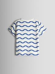 JoJo Maman Bébé Blue Boat 2-Piece Pocket T-Shirt & Shorts Set - Image 3 of 6