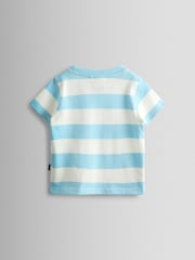 JoJo Maman Bébé Blue Tractor Appliqué T-Shirt - Image 2 of 3