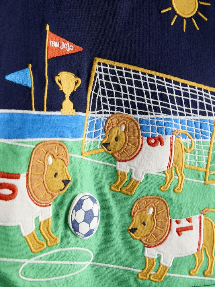 JoJo Maman Bébé Scene Appliqué T-Shirt - Bild 4 von 4