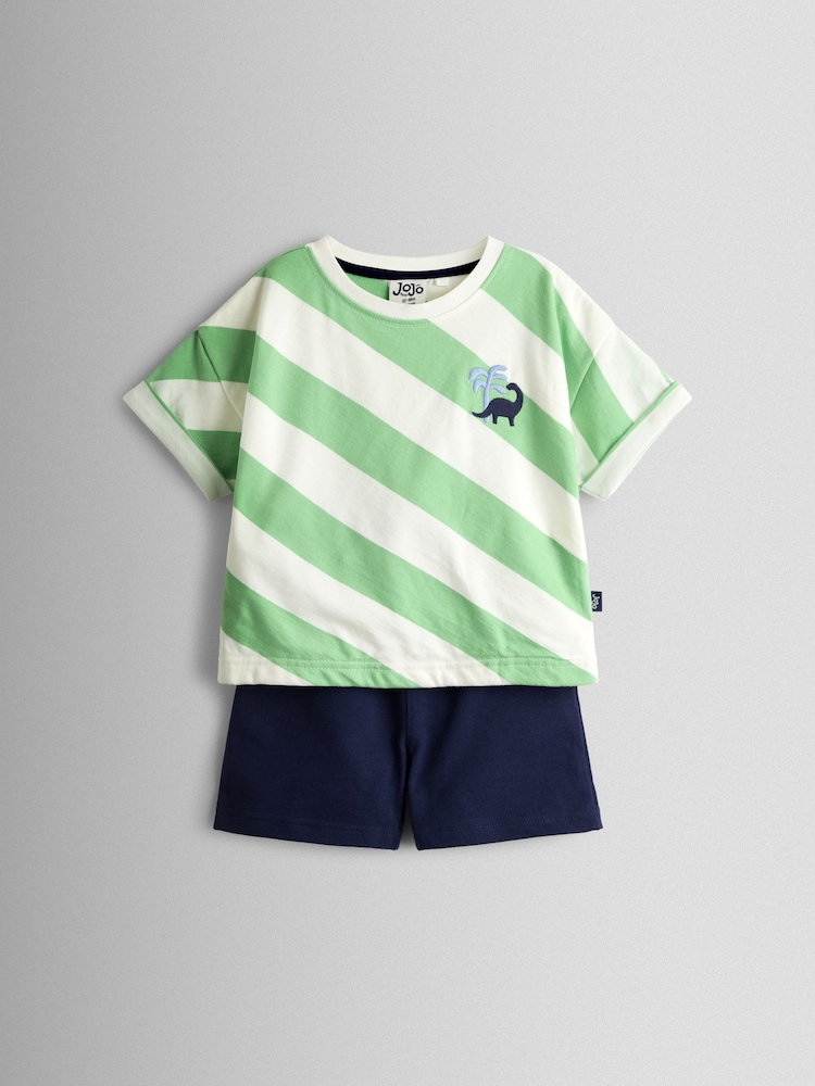 JoJo Maman Bébé 2-Piece T-Shirt & Shorts Set - Imaginea 1 din 6