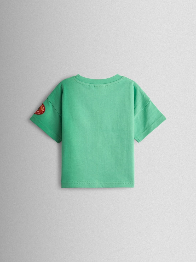 JoJo Maman Bébé Green 'Grow Your Own' Graphic T-Shirt - Image 2 of 3 JoJo Maman Bébé Green 'Grow Your Own' Graphic T-Shirt - Image 2 of 3