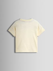 JoJo Maman Bébé Blue 3-Piece Stripe Dungarees & T-Shirt Set with Hat - Image 5 of 8