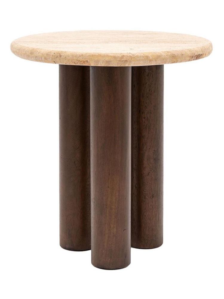 Gallery Home Dark Wood Cascade Side Table - Image 6 of 6