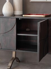 Gallery Home Dark Wood Genesis 4 Door Sideboard - Image 2 of 7