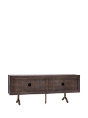 Gallery Home Dark Wood Genesis 4 Door Sideboard - Image 4 of 7
