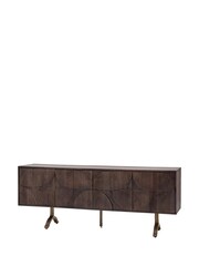 Gallery Home Dark Wood Genesis 4 Door Sideboard - Image 6 of 7