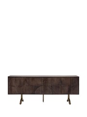 Gallery Home Dark Wood Genesis 4 Door Sideboard - Image 7 of 7