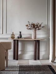 Gallery Home Dark Wood Cascade Console Table - Image 1 of 8