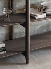 Gallery Home Dark Wood Homestead Open Display Smoked - Image 3 of 7