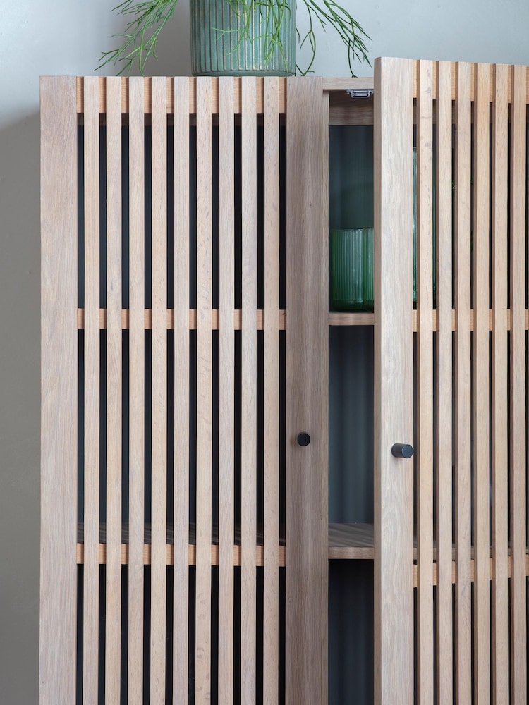Gallery Home Natural Sakura 2 Door Cocktail Cabinet - Image 2 of 6