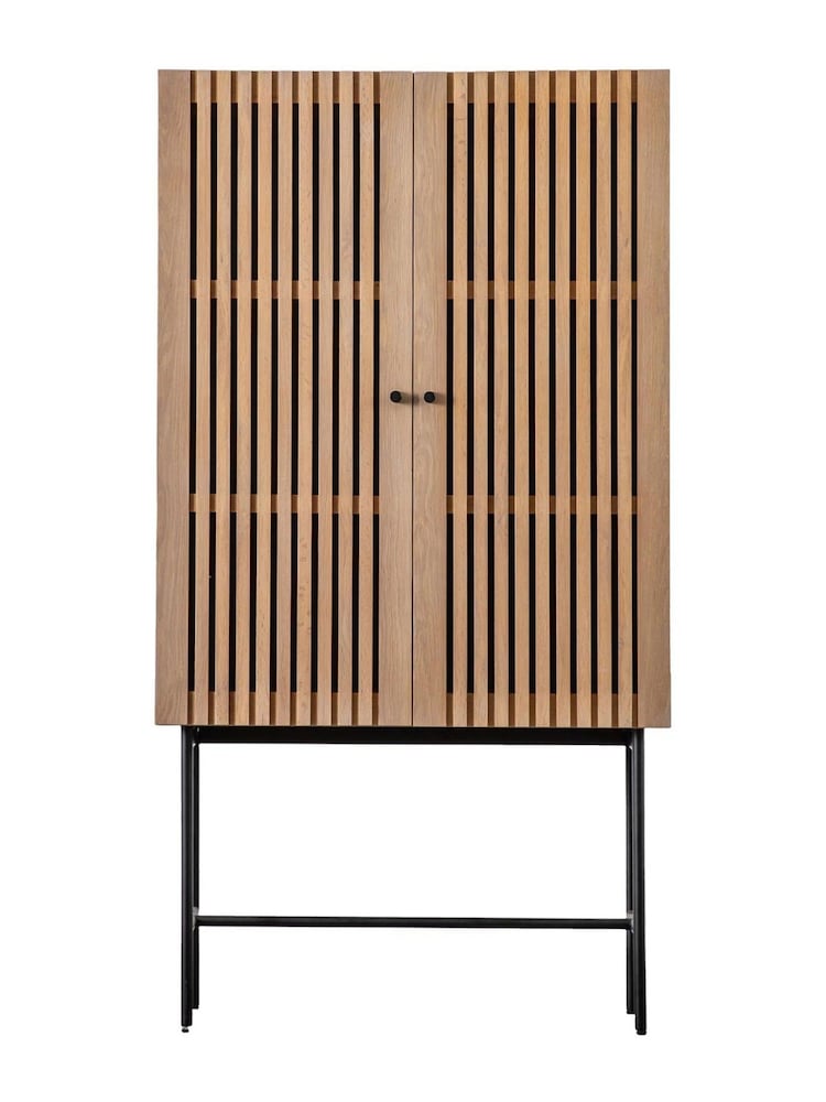 Gallery Home Natural Sakura 2 Door Cocktail Cabinet - Image 6 of 6