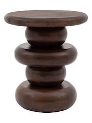 Gallery Home Dark Wood Verve Side Table - Image 4 of 5