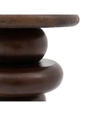 Gallery Home Dark Wood Verve Side Table - Image 5 of 5