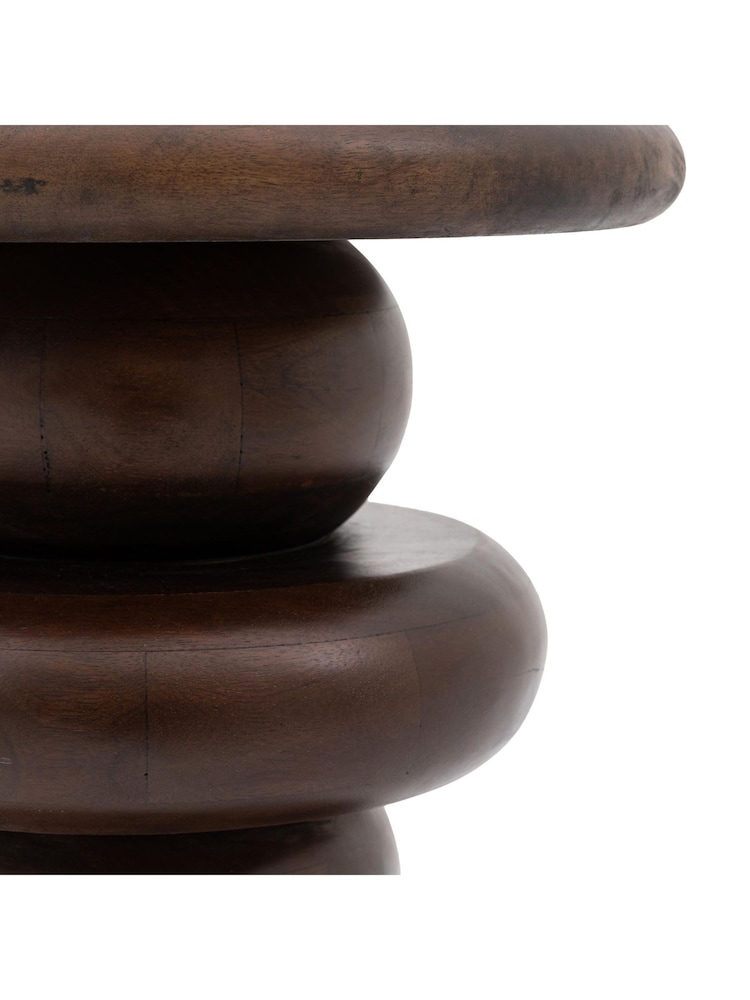 Gallery Home Dark Wood Verve Side Table - Image 5 of 5