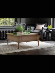 Gallery Home Natural Haven Square 2 Drawer Coffee Table - Image 4 of 7