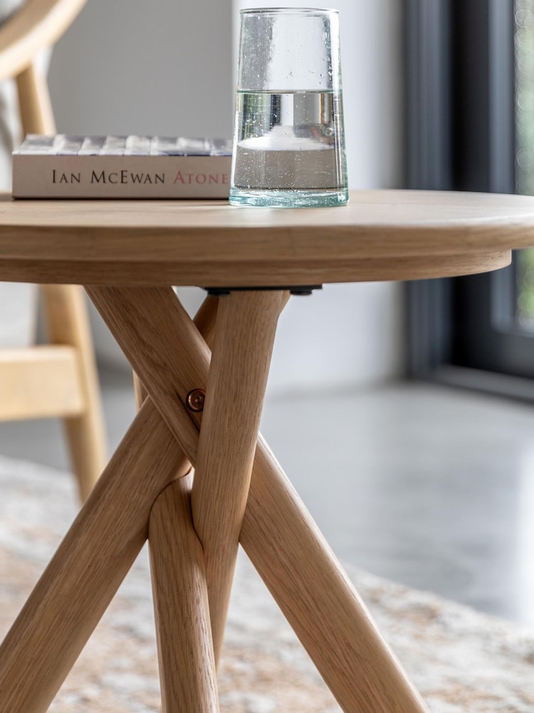 Gallery Home Natural Nordic Side Table - Image 2 of 7 Gallery Home Natural Nordic Side Table - Image 2 of 7