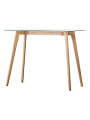 Gallery Home Light Wood Raven Oak Console Table - Image 5 of 6