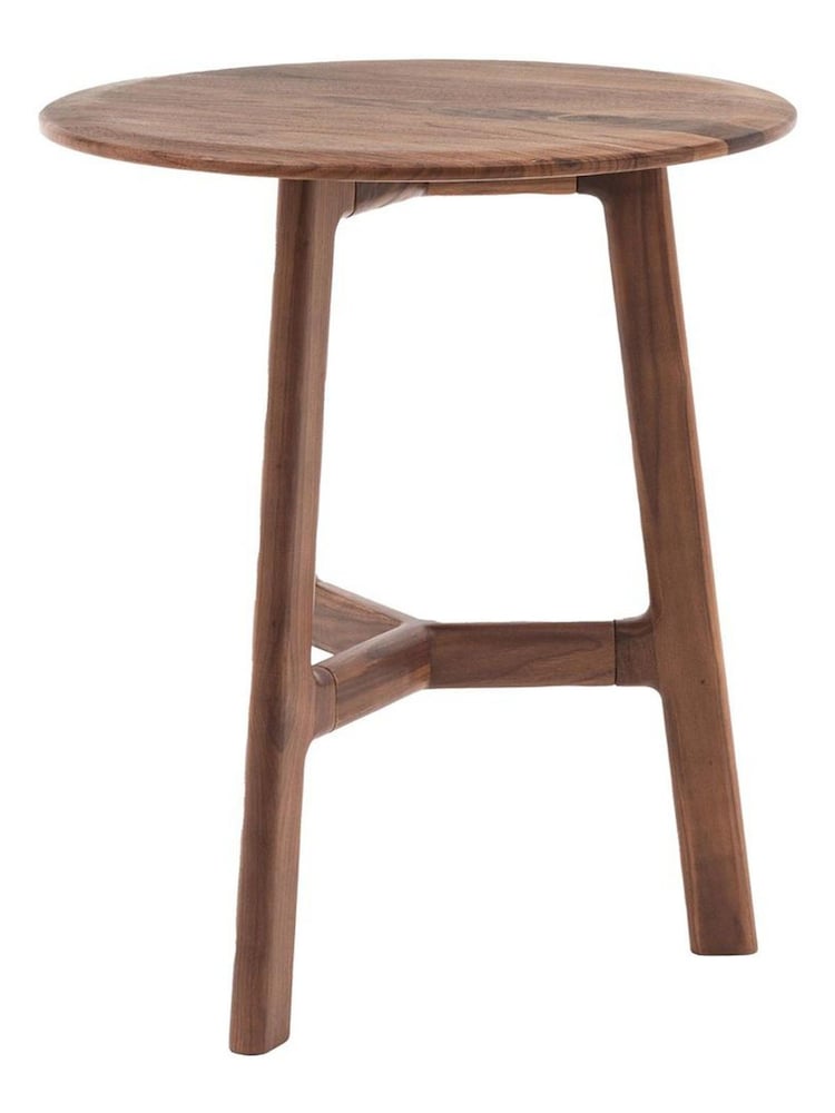Gallery Home Dark Wood Verona Round Side Table - Image 7 of 7 Gallery Home Dark Wood Verona Round Side Table - Image 7 of 7