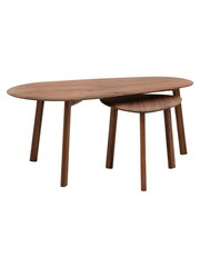 Gallery Home Dark Wood Altitude Coffee Nest Walnut Table - Image 7 of 8