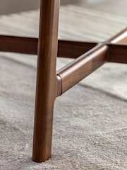 Gallery Home Dark Wood Verona Walnut Round Coffee Table - Image 3 of 7