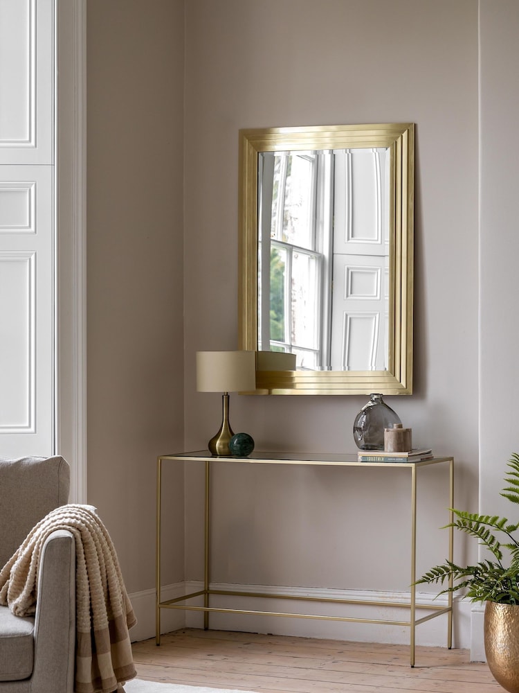 Gallery Home Champagne Mendel Console Table - Image 1 of 8