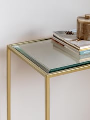 Gallery Home Champagne Mendel Console Table - Image 2 of 8
