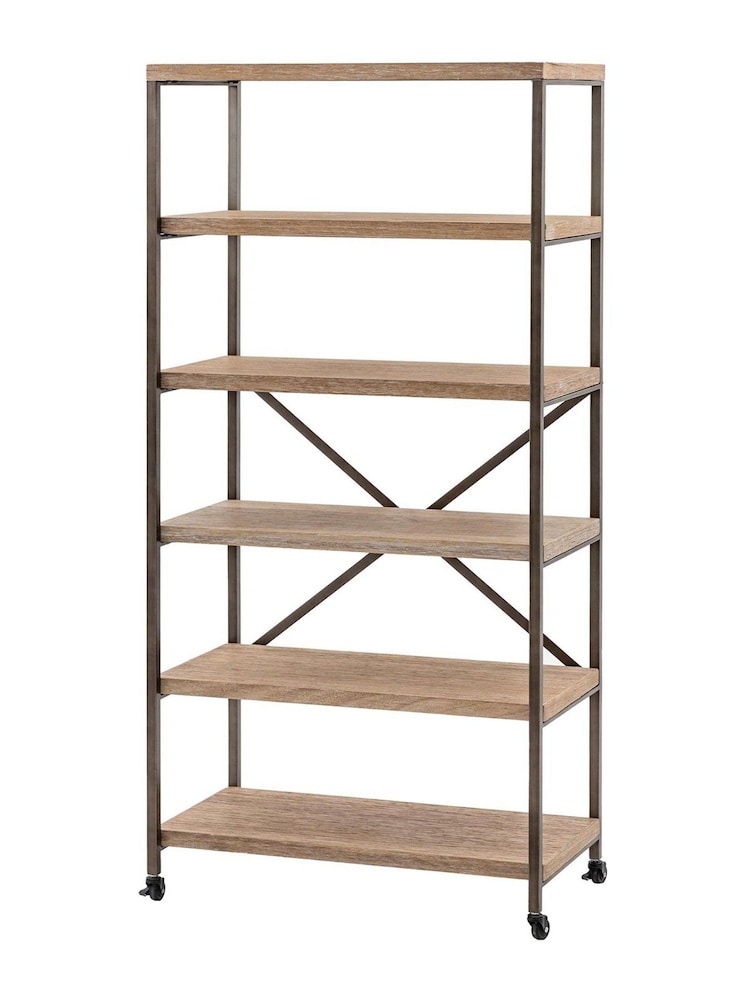 Gallery Home Light Wood Briarwood Tall Display Unit - Image 1 of 5 Gallery Home Light Wood Briarwood Tall Display Unit - Image 1 of 5