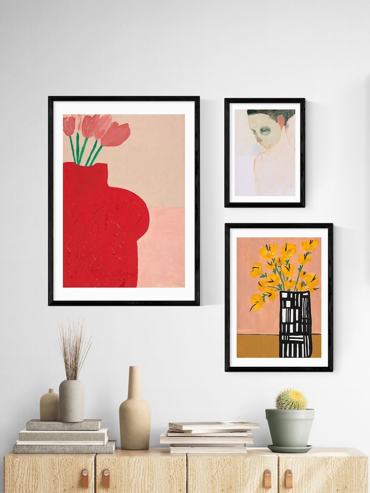 East End Prints Black Black and White Vase Wall Art Print by Lucy Muss - Image 3 of 3 East End Prints Black Black and White Vase Wall Art Print by Lucy Muss - Image 3 of 3