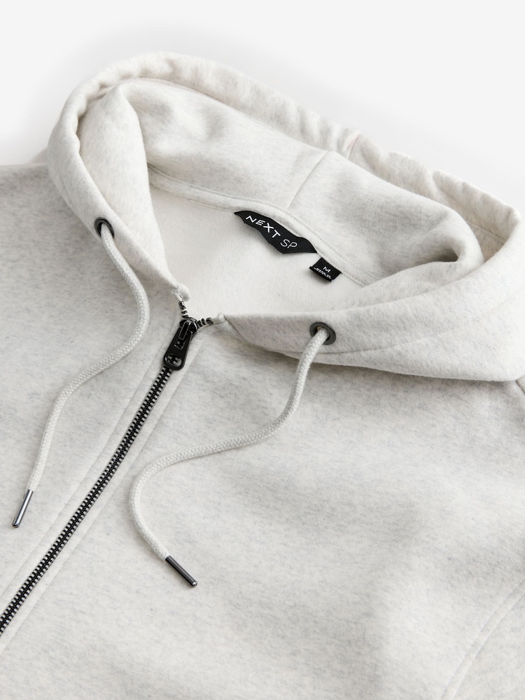 Grey Marl Single Hoodie - Image 8 of 8