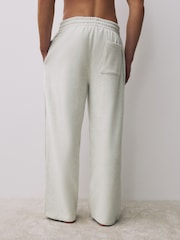 Grey Marl Brushback Heavyweight Open Joggers - Image 3 of 9