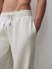 Grey Marl Brushback Heavyweight Open Joggers - Image 5 of 9