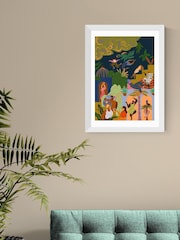 East End Prints White Fiesta Wall Art Print by Arty Guava - Image 1 of 3
