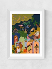 East End Prints White Fiesta Wall Art Print by Arty Guava - Image 2 of 3