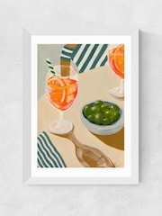 East End Prints White Aperitif Wall Art Print by Susie Miller - Image 2 of 3
