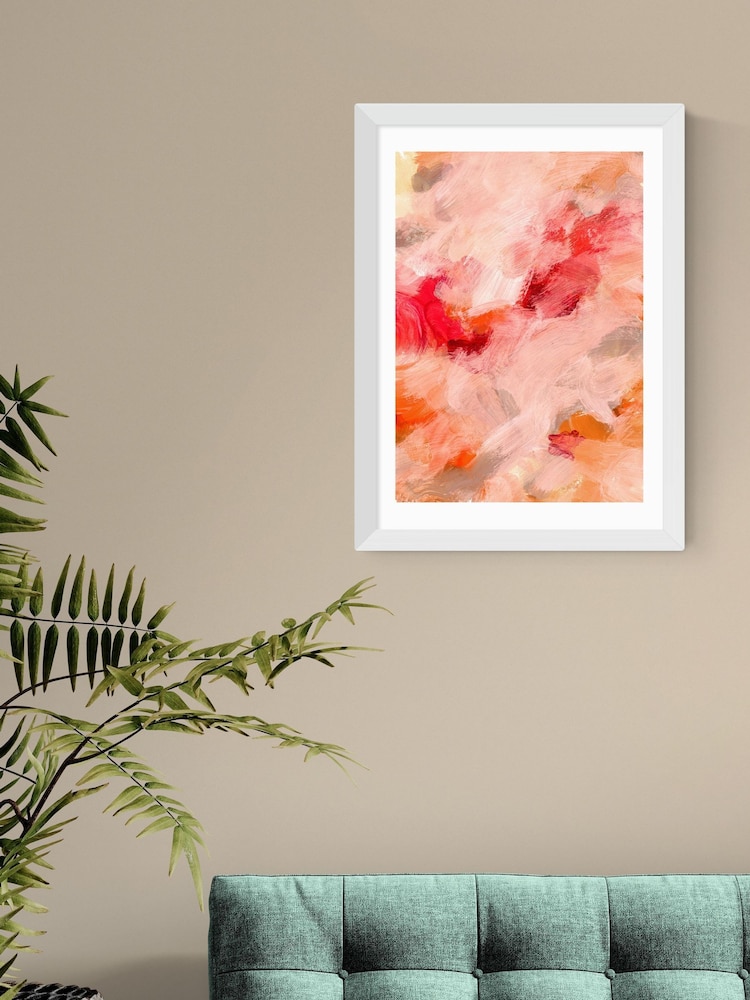 East End Prints White Abstract Painting I Wall Art Print by Iris Lehnhardt - Image 1 of 3