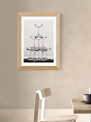 East End Prints Oak Champagne Monochrome II Wall Art Print by 1x Gallery - Image 1 of 3