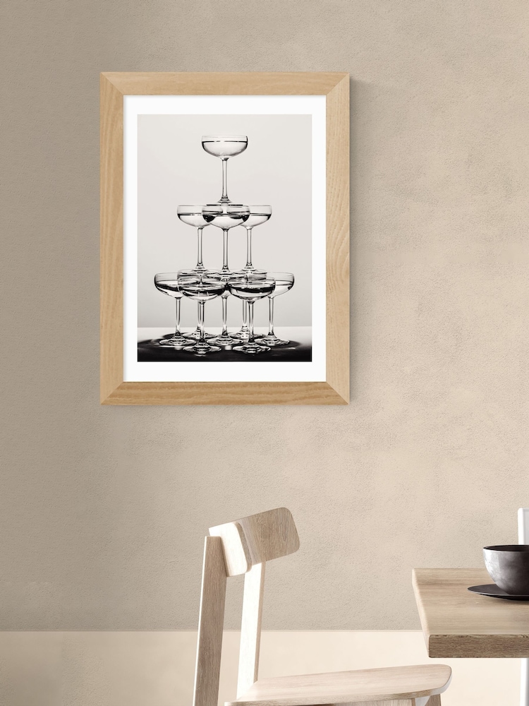 East End Prints Oak Champagne Monochrome II Wall Art Print by 1x Gallery - Image 1 of 3