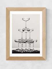 East End Prints Oak Champagne Monochrome II Wall Art Print by 1x Gallery - Image 2 of 3