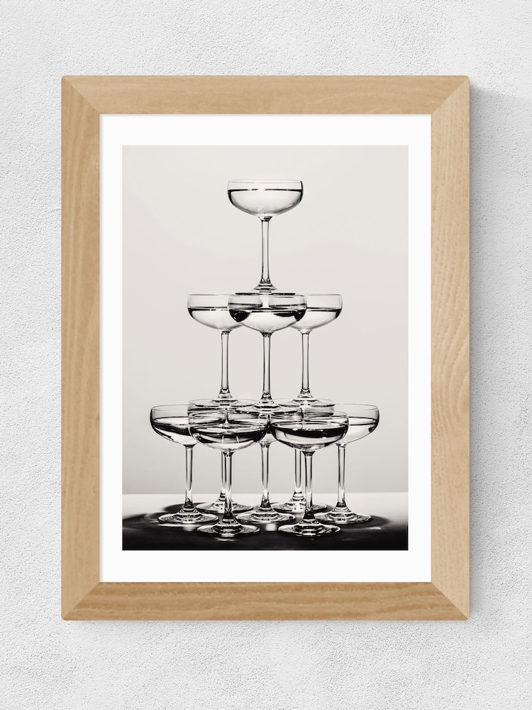 East End Prints Oak Champagne Monochrome II Wall Art Print by 1x Gallery - Image 2 of 3