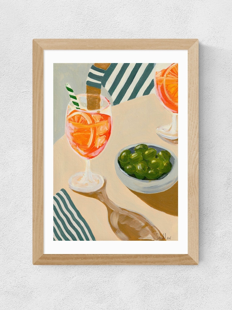 East End Prints Oak Aperitif Wall Art Print by Susie Miller - Image 2 of 3 East End Prints Oak Aperitif Wall Art Print by Susie Miller - Image 2 of 3