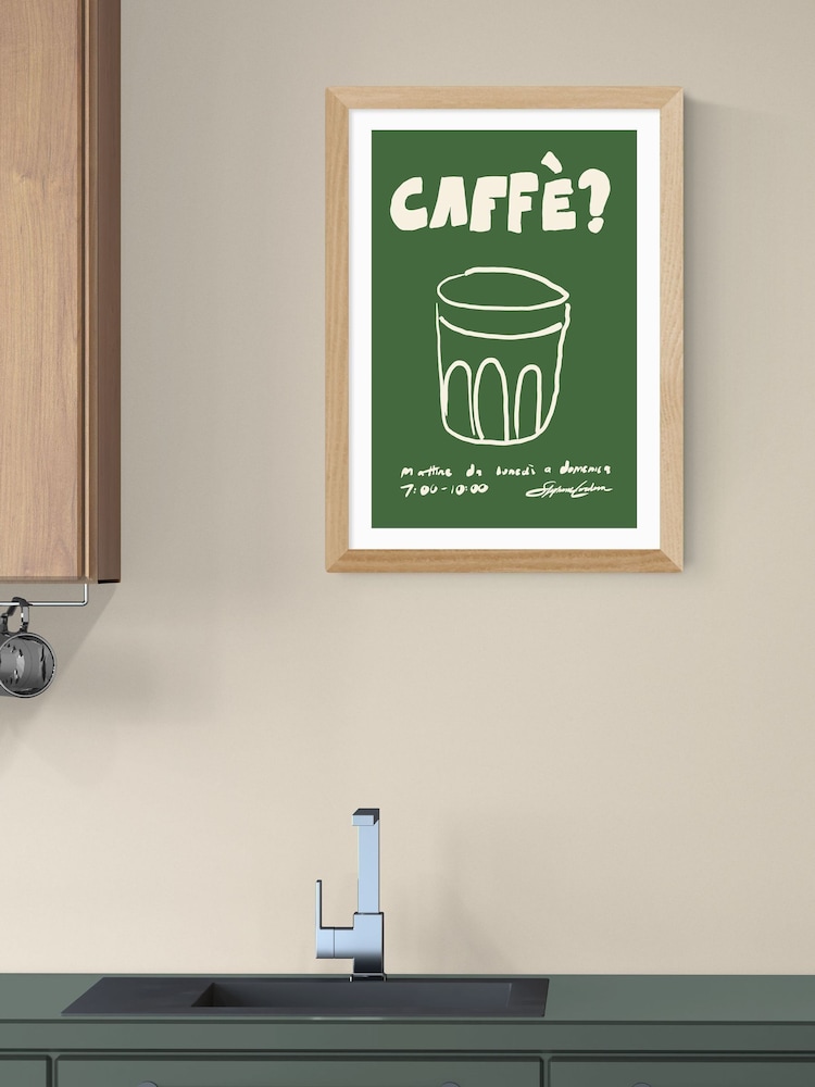 East End Prints Oak Caffe Wall Art Print by Stephie Cardona - Image 1 of 3 East End Prints Oak Caffe Wall Art Print by Stephie Cardona - Image 1 of 3