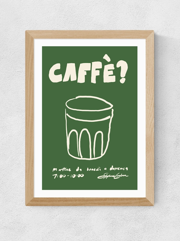 East End Prints Oak Caffe Wall Art Print by Stephie Cardona - Image 2 of 3 East End Prints Oak Caffe Wall Art Print by Stephie Cardona - Image 2 of 3