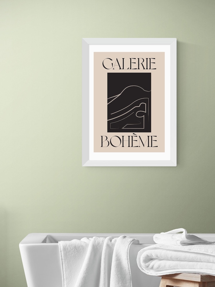 East End Prints White La Vie Boheme Wall Art Print by Flower Love Child - Image 1 of 3 East End Prints White La Vie Boheme Wall Art Print by Flower Love Child - Image 1 of 3