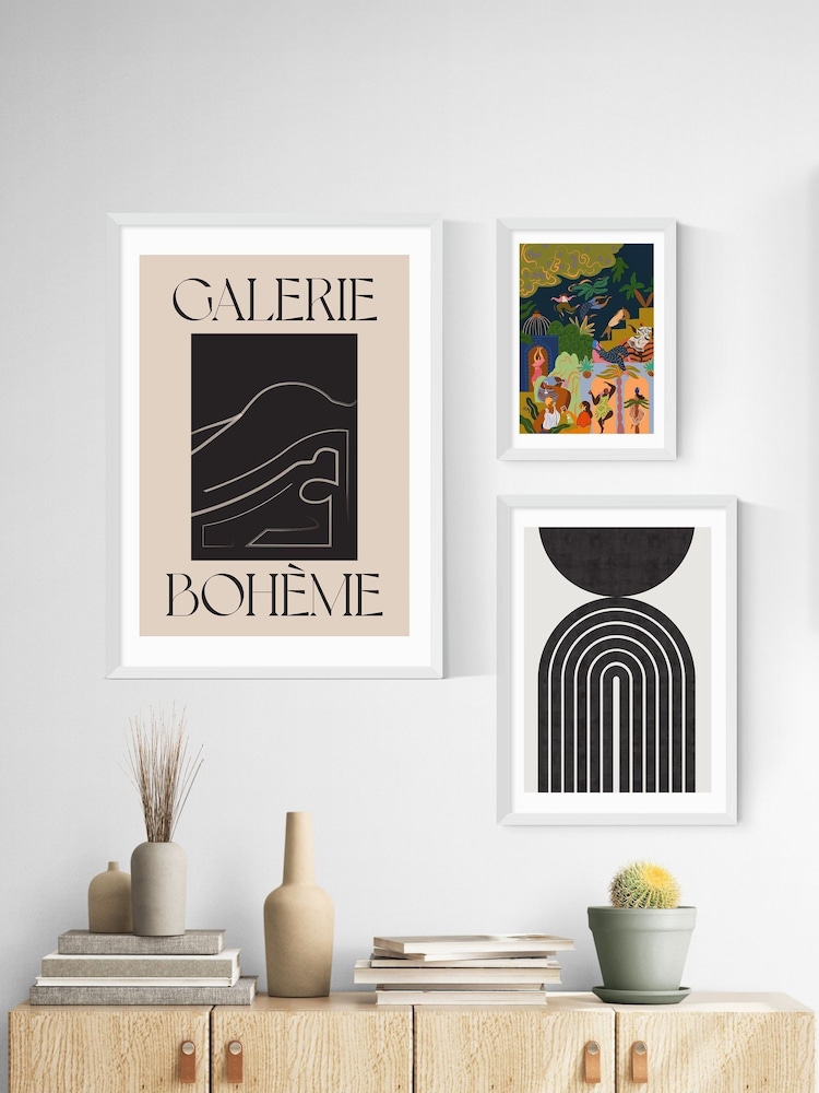 East End Prints White La Vie Boheme Wall Art Print by Flower Love Child - Image 3 of 3 East End Prints White La Vie Boheme Wall Art Print by Flower Love Child - Image 3 of 3