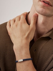 Bartlett Blue Flat Wrap Bracelet With Enamel Detail - Image 2 of 3