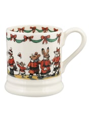 Emma Bridgewater Cream Woodland Santa 1/2 Pint Mug - Image 2 of 4