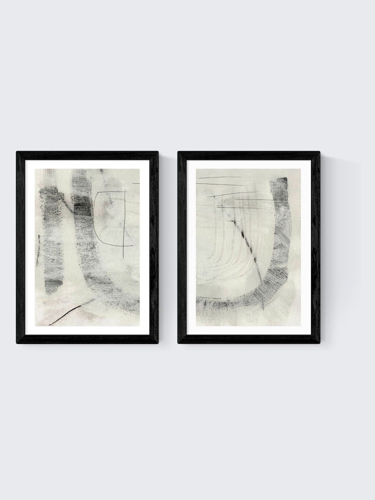 East End Prints Set of 2 Black Real Wall Art Prints by Dan Hobday - Image 2 of 2 East End Prints Set of 2 Black Real Wall Art Prints by Dan Hobday - Image 2 of 2