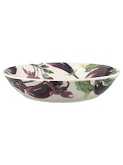 Emma Bridgewater Cream Aubergine Flowers Medium Pasta Bowl - Image 3 of 4