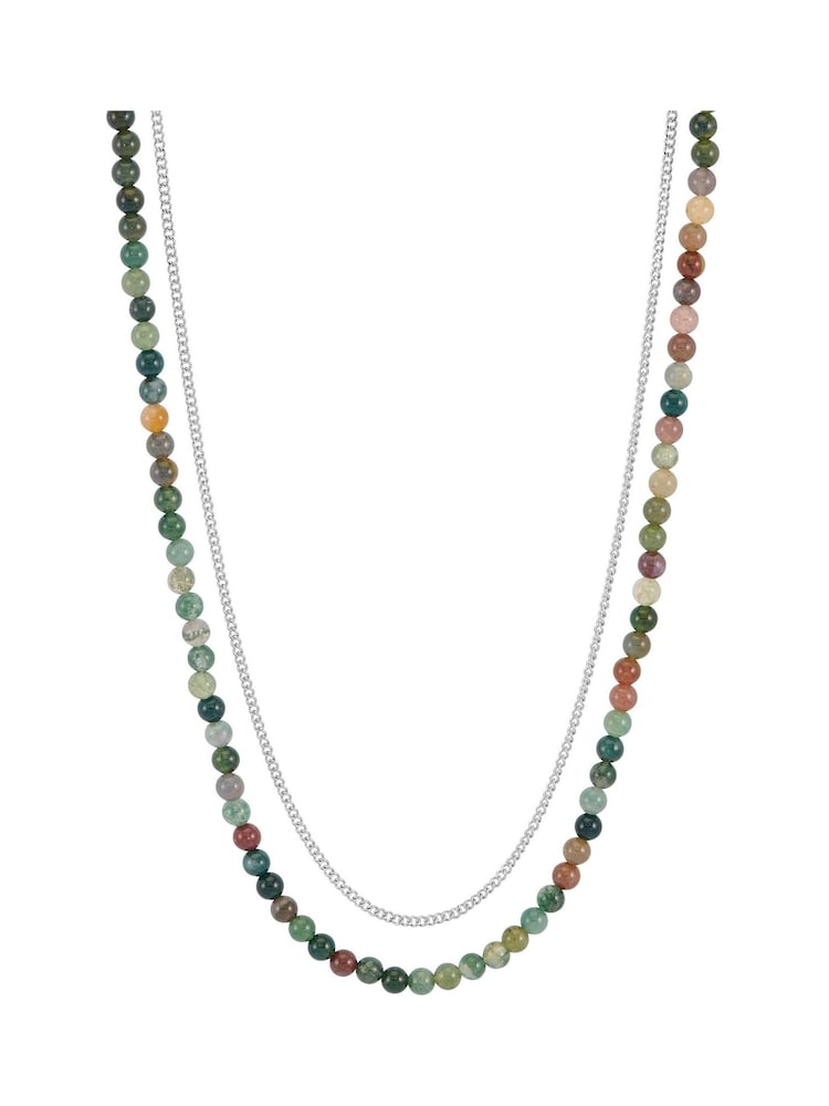 Bartlett Green Waterproof Mixed Bloodstone Double Necklace - Image 2 of 3